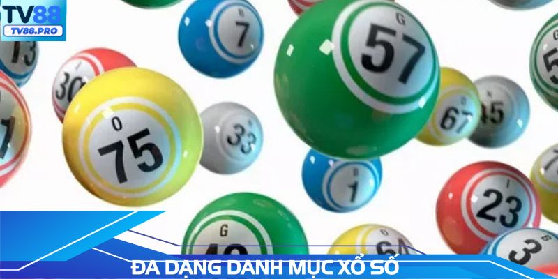 Đa dạng các danh mục sản phẩm xổ số