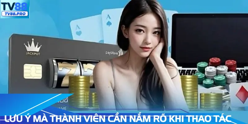 Các lưu ý mà thành viên cần nắm rõ khi thao tác