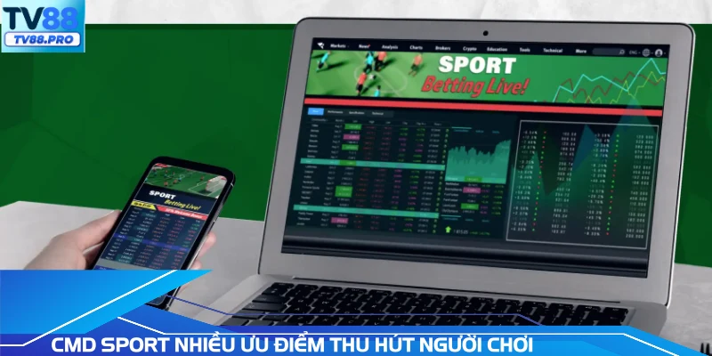CMD Sport nhiều ưu điểm thu hút người chơi