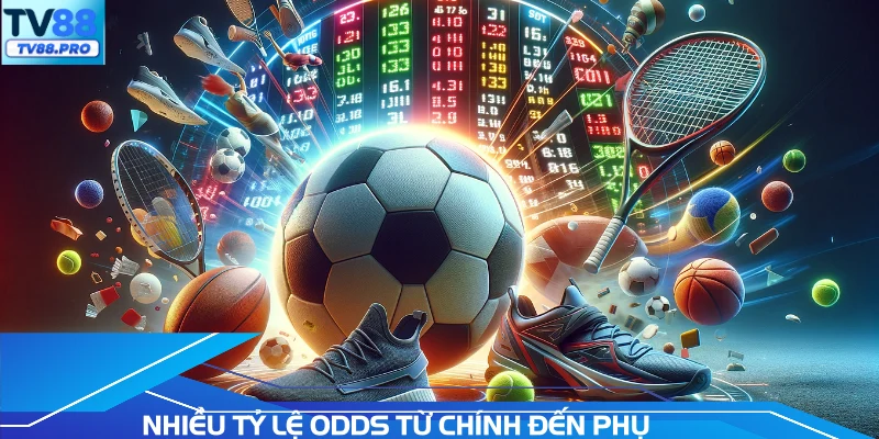 Nhiều tỷ lệ odds từ chính đến phụ